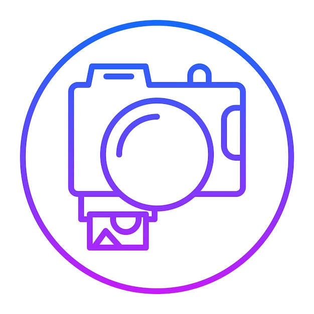 Iconos vectoriales de las cámaras