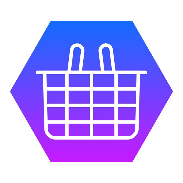 Iconos vectoriales de la canasta