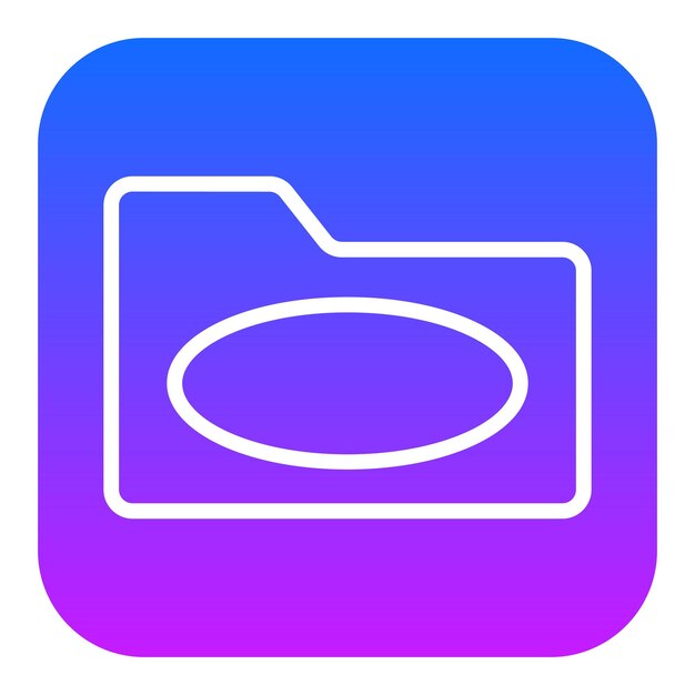 Iconos vectoriales de la carpeta