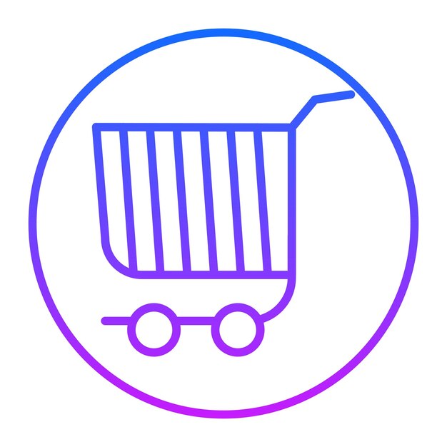 Iconos vectoriales del carrito de compras