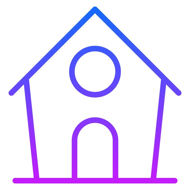 Iconos vectoriales de las casas de mascotas