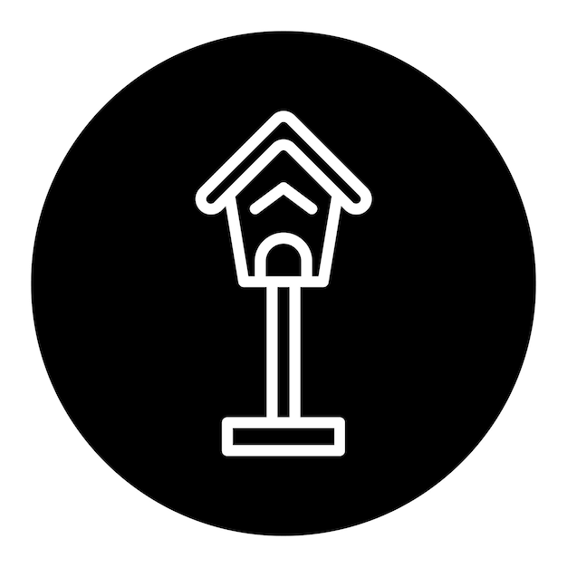 Iconos vectoriales de las casas de pájaros