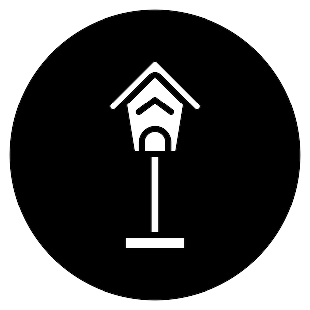 Iconos vectoriales de las casas de pájaros