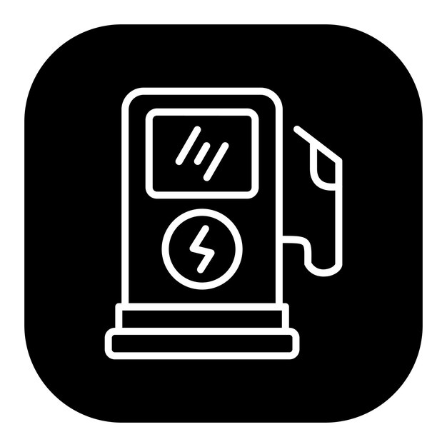 Iconos vectoriales de las centrales eléctricas