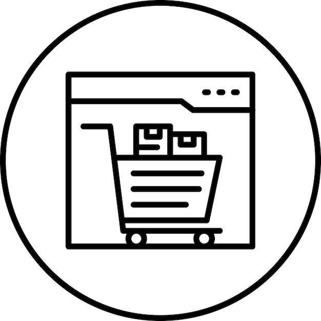 Iconos vectoriales de comercio electrónico Ilustración del conjunto de iconos de comercio electrónico