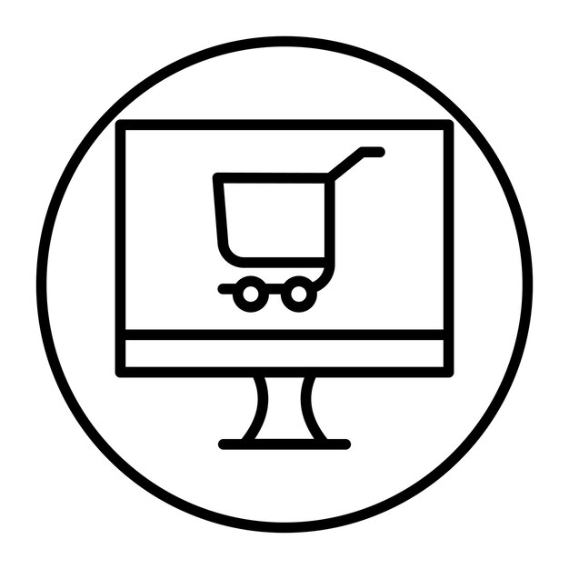 Iconos vectoriales de comercio electrónico