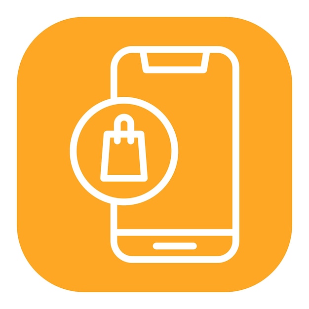Iconos vectoriales de compras de aplicaciones