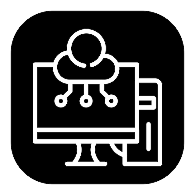 Iconos vectoriales de computación en la nube