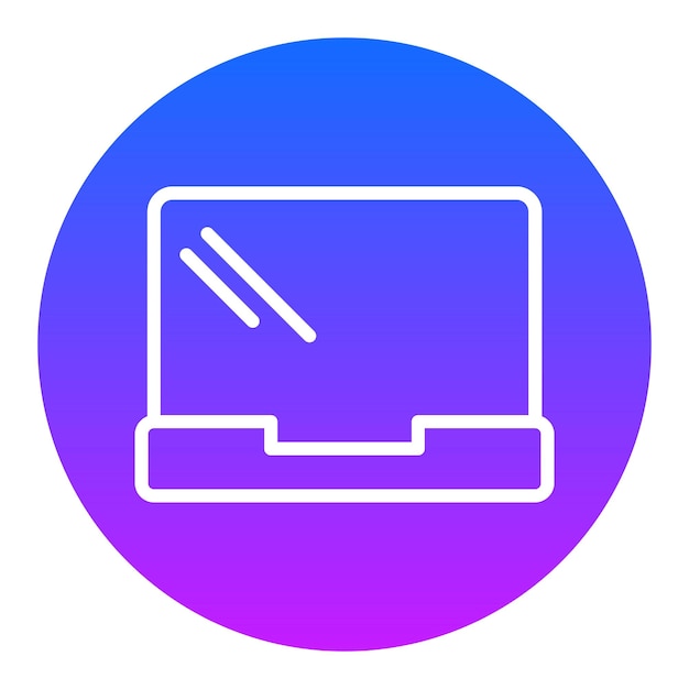 Iconos vectoriales de las computadoras portátiles