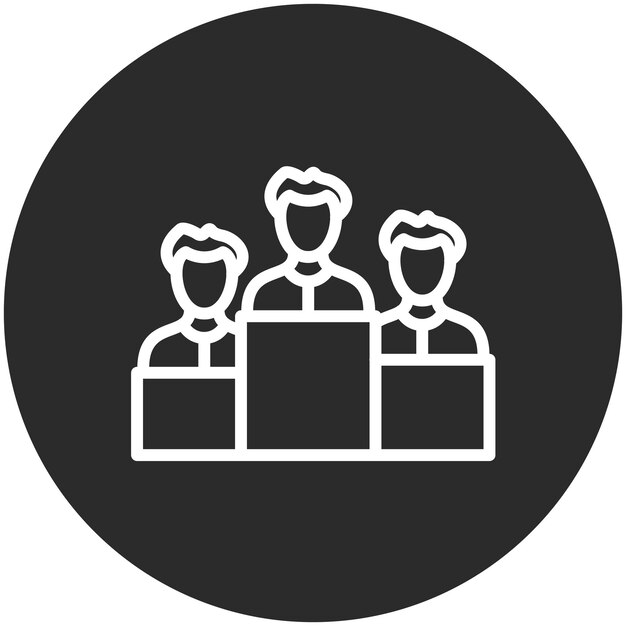 Iconos vectoriales de los concursantes Ilustración del conjunto de iconos de los Juegos Olímpicos