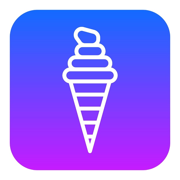 Iconos vectoriales del cono de helado