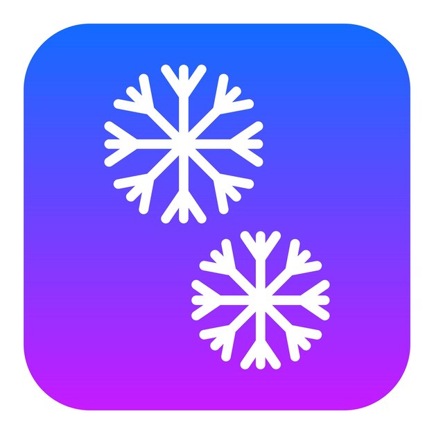 Iconos vectoriales de copos de nieve