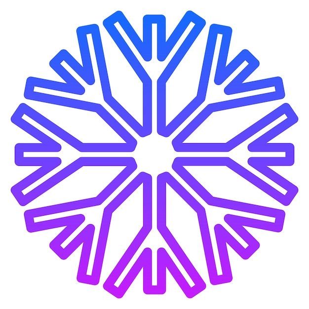 Iconos vectoriales de copos de nieve