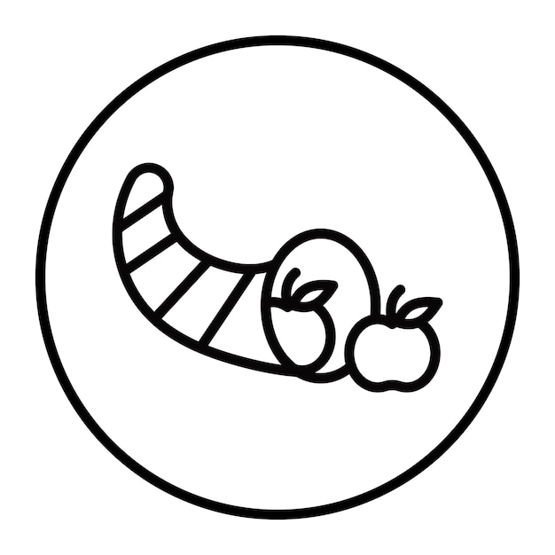 Iconos vectoriales de la Cornucopia