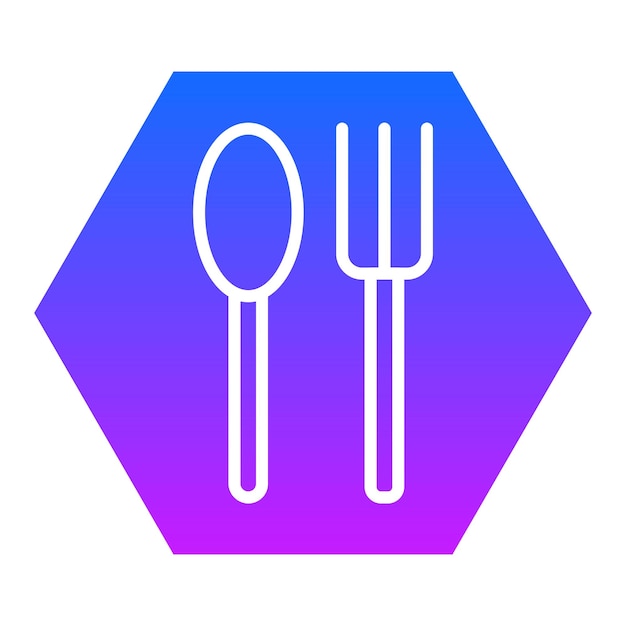 Iconos vectoriales de cubiertos