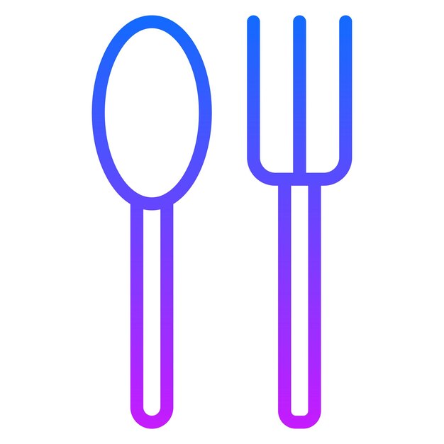 Iconos vectoriales de cubiertos