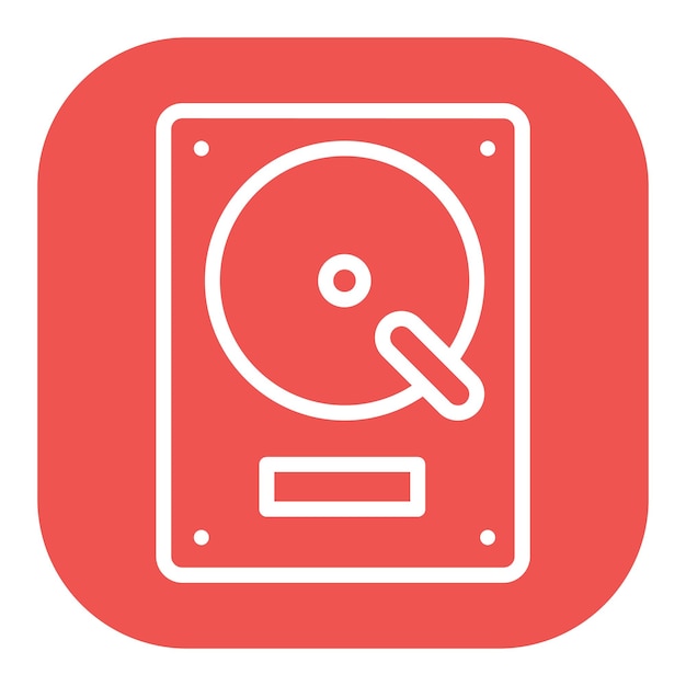 Iconos vectoriales del disco duro externo