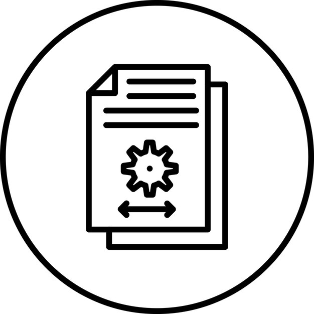 Iconos vectoriales de documentos de la industria Ilustración del conjunto de iconos de procesos industriales
