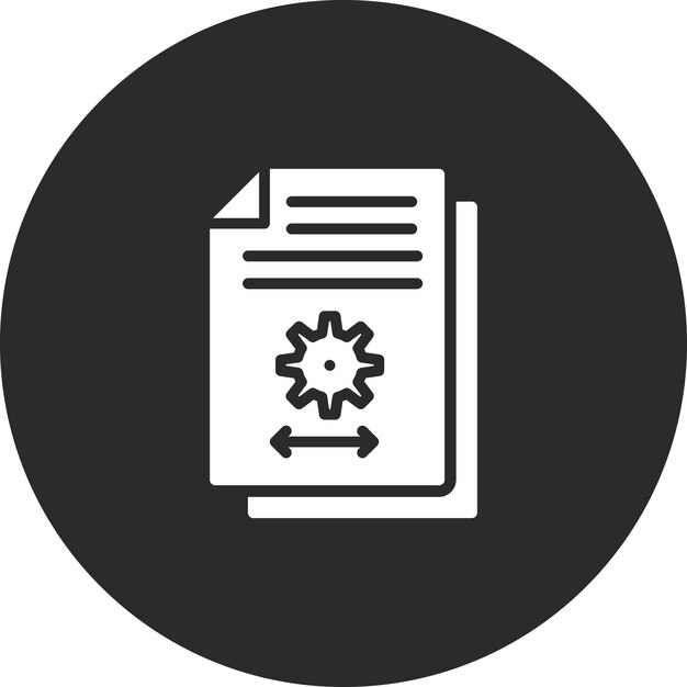 Iconos vectoriales de documentos de la industria Ilustración del conjunto de iconos de procesos industriales