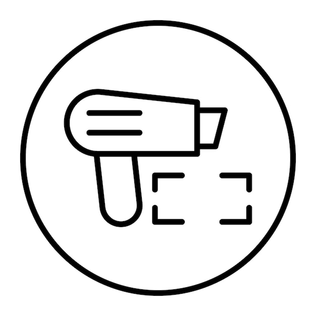 Iconos vectoriales del escáner de códigos de barras