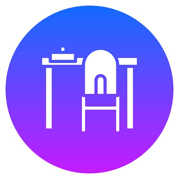 Iconos vectoriales del escritorio de la escuela