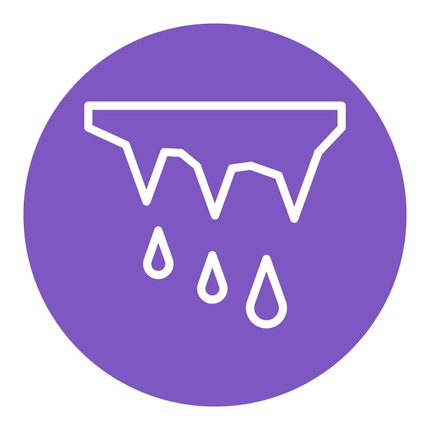 Iconos vectoriales de estalactitas