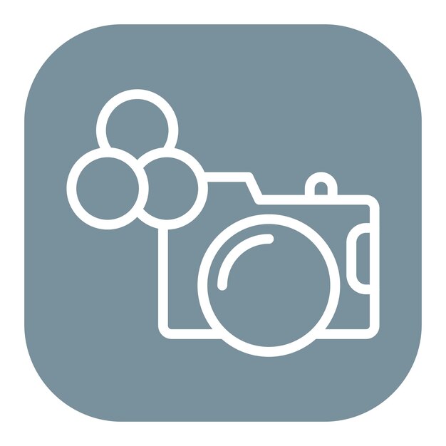 Iconos vectoriales del filtro de la cámara