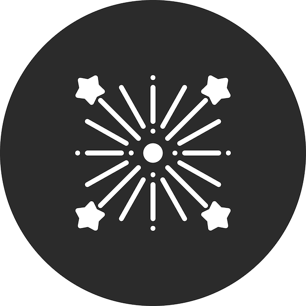 Iconos vectoriales de fuegos artificiales de bodas Ilustración del conjunto de iconos de bodas