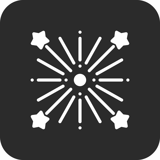 Iconos vectoriales de fuegos artificiales de bodas Ilustración del conjunto de iconos de bodas