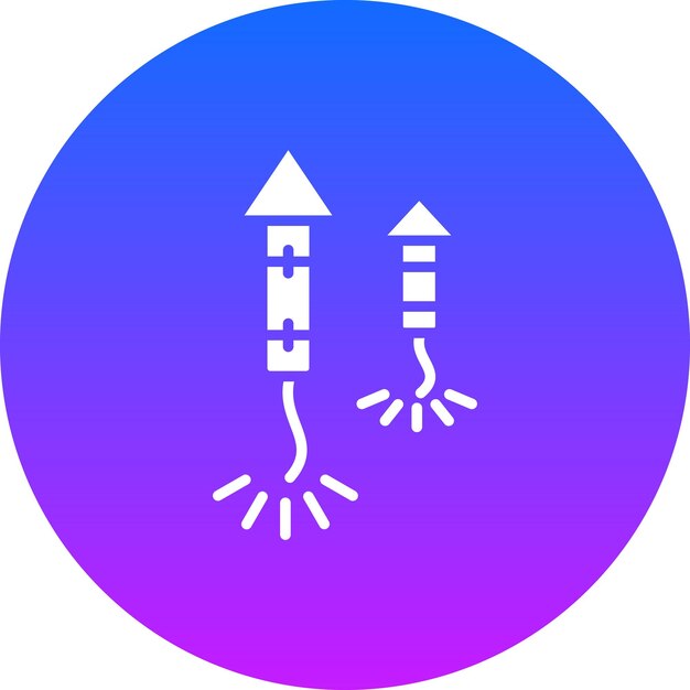 Iconos vectoriales de fuegos artificiales