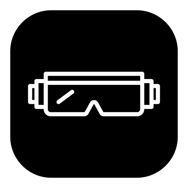 Los iconos vectoriales de las gafas de los científicos