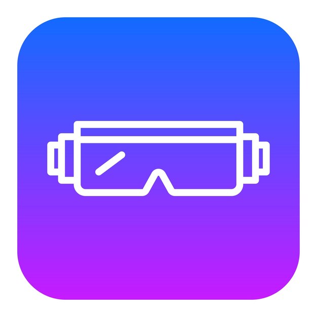 Los iconos vectoriales de las gafas de los científicos