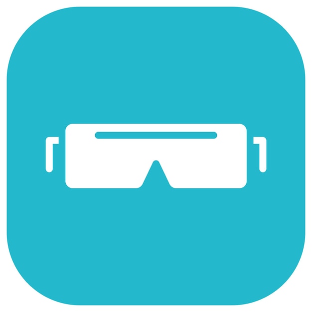 Iconos vectoriales de las gafas de seguridad