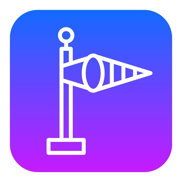 Iconos vectoriales de las gafas de viento