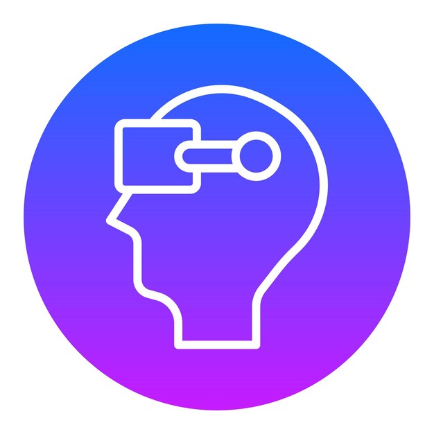 Iconos vectoriales de las gafas VR