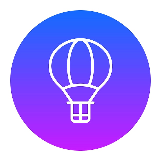 Iconos vectoriales de globos de aire caliente