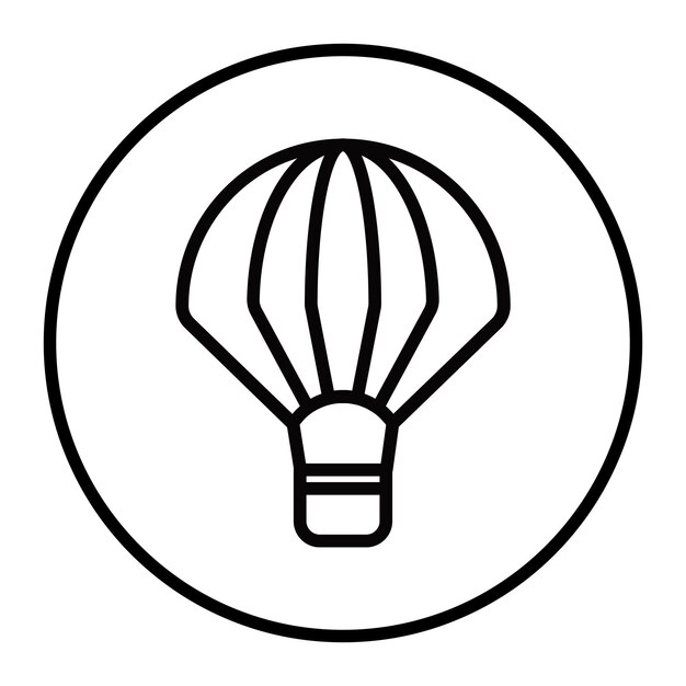 Iconos vectoriales de globos de aire