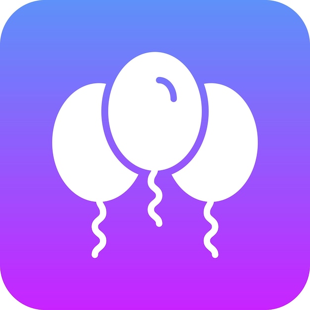 Iconos vectoriales de los globos de Año Nuevo Ilustración del conjunto de iconos de año nuevo