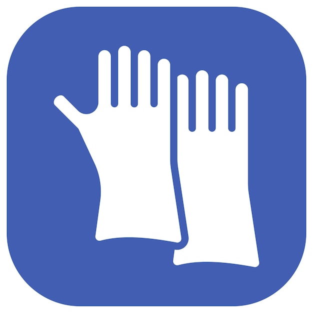 Iconos vectoriales de guantes de limpieza