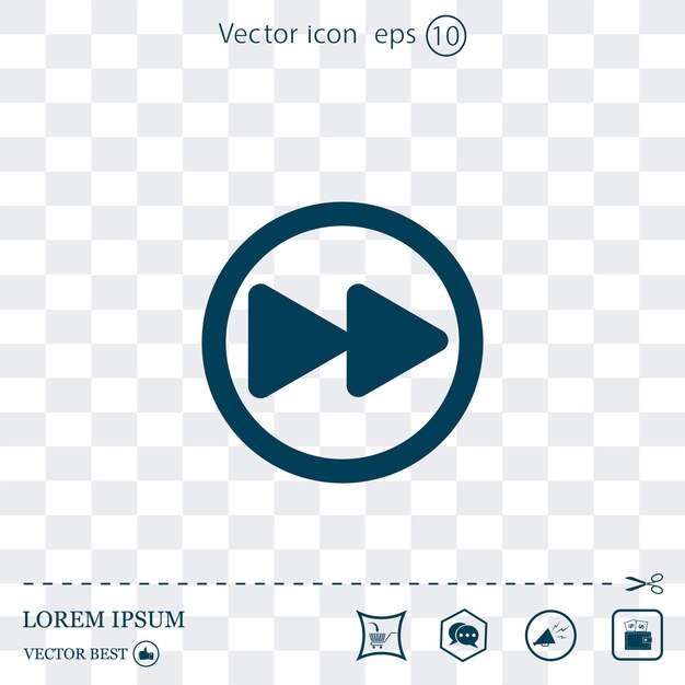 Iconos vectoriales hechos sobre un fondo claro