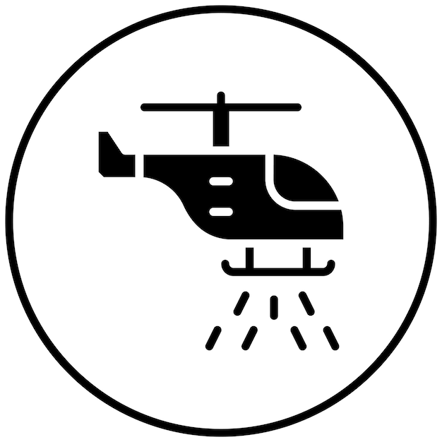 Iconos vectoriales de helicóptero de bomberos Ilustración del conjunto de iconos de bomberos