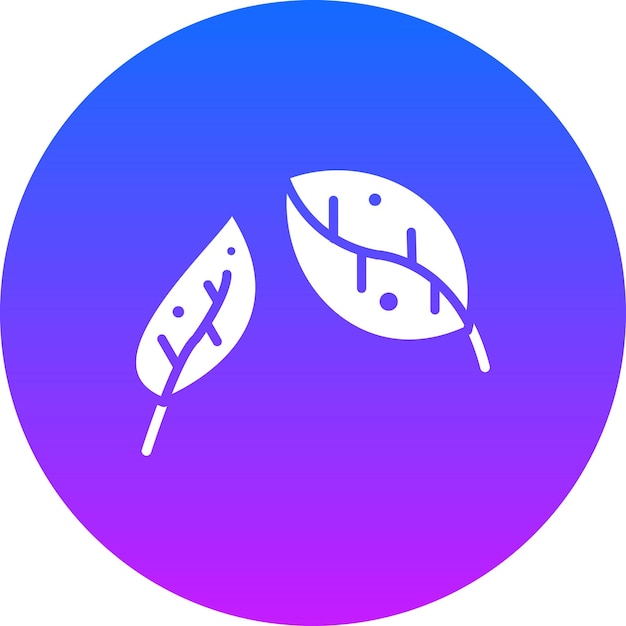 Iconos vectoriales de hojas secas