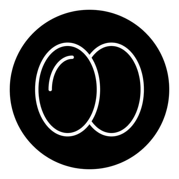 Iconos vectoriales de huevos