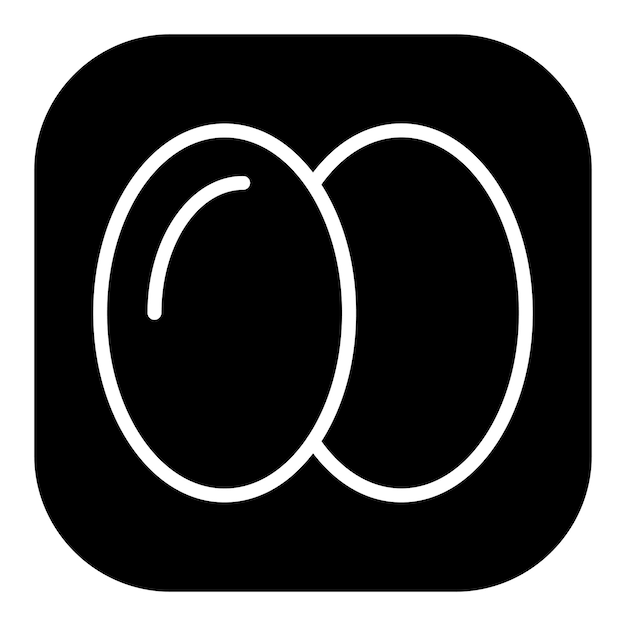 Iconos vectoriales de huevos