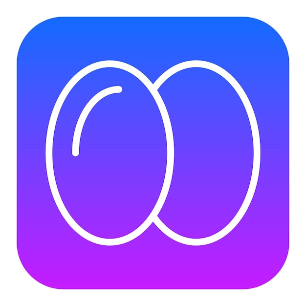 Iconos vectoriales de huevos