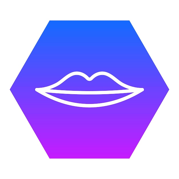 Iconos vectoriales de los labios