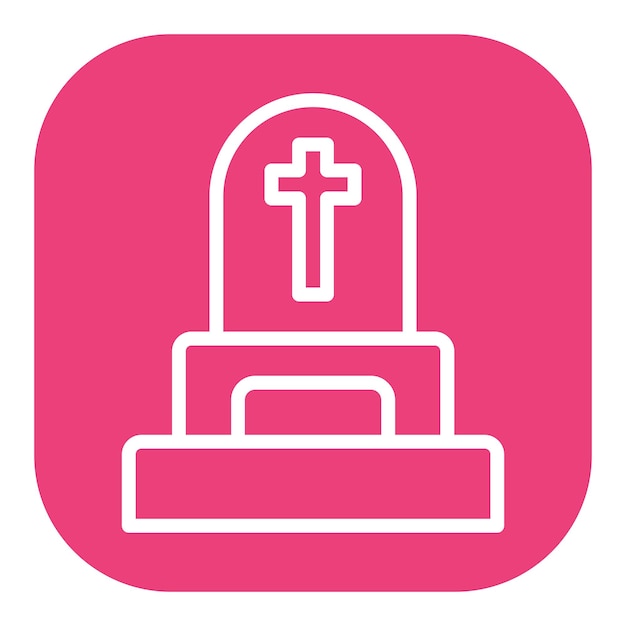 Iconos vectoriales de las lápidas