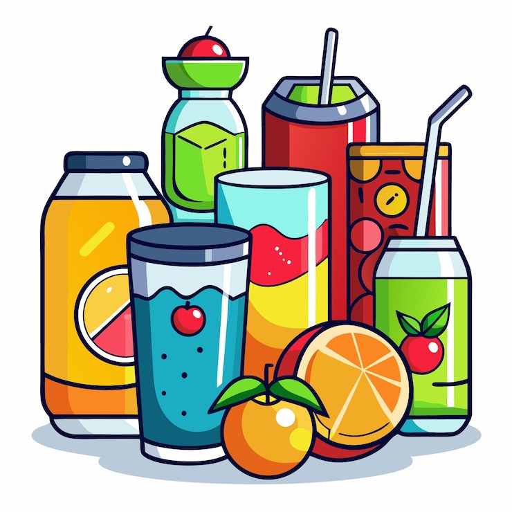 Vector iconos vectoriales de las latas de bebidas frías