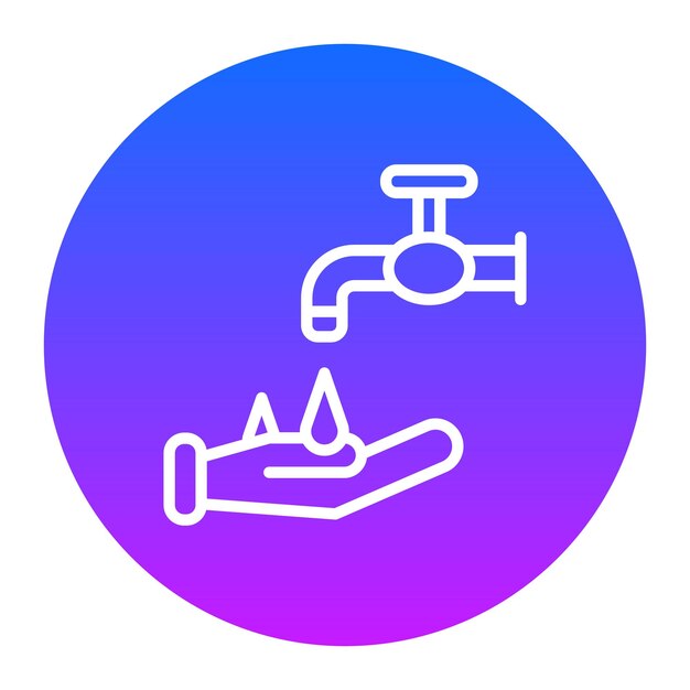 Iconos vectoriales para el lavado de manos