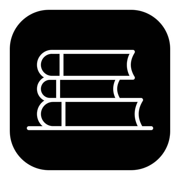 Iconos vectoriales de libros